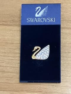 Swarovski スワロフスキー 白鳥ピンバッジ