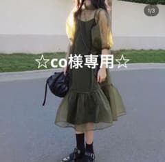 ☆co様専用☆【poet】パフスリーブシアーワンピースのサムネイル