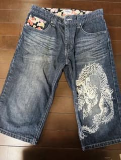 Nylons 龍プリント　ショートパンツ　和柄のサムネイル