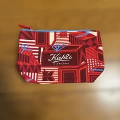 Kiehl's ポーチ レッド ギフトボックス柄のサムネイル