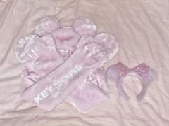 ディズニー マフラーキャップ カチューシャ ミッキー ピンクのサムネイル