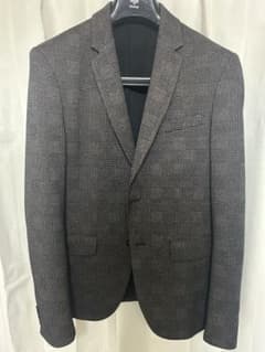 ZARA 4WAYストレッチ スーツ セットアップ　グレンチェックのサムネイル