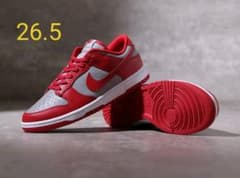 NIKE DUNK LOW Medium Grey Varsity Redのサムネイル