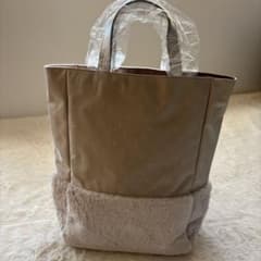russet ベージュホワイト　ファー　ハンドバッグのサムネイル