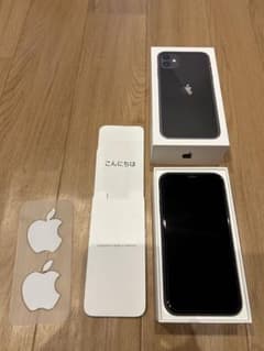iPhone 11 본체 128GB 블랙 비품 동작 양호 상자 있음