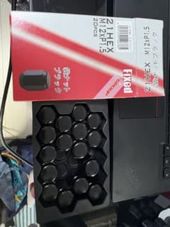 21HEX M12XP1.5 ブラックナット 16個　ハイエースのサムネイル