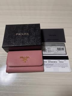 PRADA サフィアーノ 6連キーケース ピンク - メルカリ