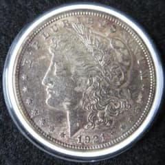 【本物保証】1921年銘　アメリカ　モルガンダラー　MS64 銀貨　高評価 アメリカモルガンダラー 1ドル銀貨 1921年銘 銀貨保証 - メルカリ