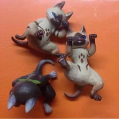 アイルーフィギュア3匹のサムネイル