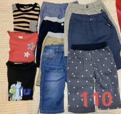 男の子　110　まとめ売り　プティマイン　ユニクロ　半袖　半ズボン　夏のサムネイル
