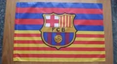 楽天カップ ヴィッセル神戸 vs FCバルセロナ 応援旗 フラッグのサムネイル