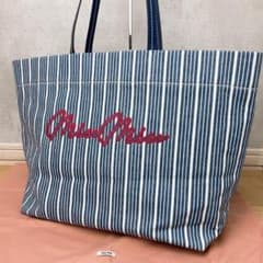 miu miu ミュウミュウ デニムリガ トートバッグ 5BG234 ストライプ 