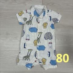 ミッフィー 動物柄 ロンパース カバーオール 80cmのサムネイル