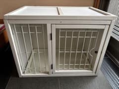 犬用ケージ ホワイト 折りたたみ式　小型犬　おしゃれのサムネイル