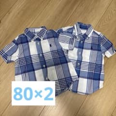 Ralph Lauren チェック柄シャツ 2枚セット 18Mのサムネイル