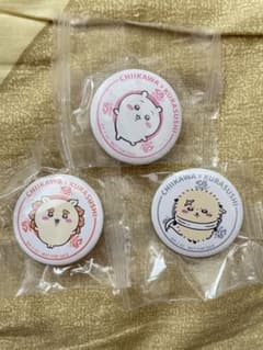 치이카와 구라 스시 콜라보레이션 캔 배지 3종 세트 치이카와 시사 라코