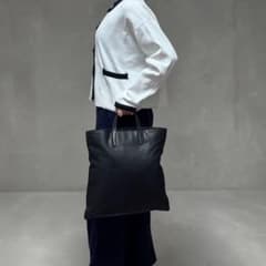 LOEWE アナグラム トートバッグ ハンドバッグ ナッパレザー 黒 A4可能