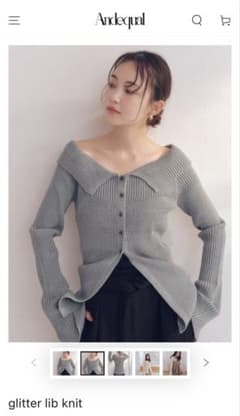 トップス Andequal glitter lib knit glitter lib knit – andequal