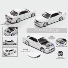 MORTAL 1/64 トヨタ クレスタ カスタム ドリ仕様 ホワイト MORTAL 1/64 トヨタ クレスタ カスタム ドリ仕様 ホワイト