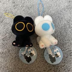 しろろとくろろ　マスコット　2点セット