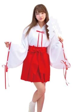 ケモ耳＋巫女コスプレのサムネイル