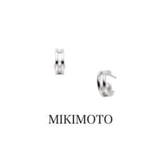 美品MIKIMOTOミキモト パールフープピアス PE-1723PU WGK18 - メルカリ