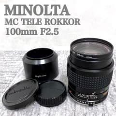 【フード付】MINOLTA MC TELE ROKKOR 100mm F2.5 フード付】MINOLTA MC TELE ROKKOR 100mm F2.5 - メルカリ