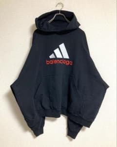 未使用】BALENCIAGA × adidas コラボ パーカー フーディー - メルカリ