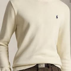 R*S様 POLO RALPH LAUREN クルーネックニット ホワイトのサムネイル