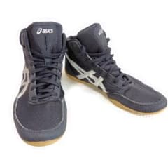 26.5cm】asics ボクシングシューズ 黒 ハイカット マットフレックス