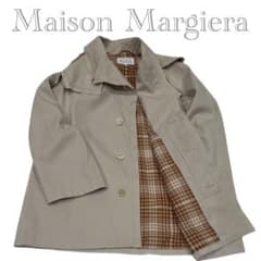 【希少】Maison Margiela トレンチコート　チェック　ダメージ加工 希少】Maison Margiela トレンチコート チェック ダメージ加工 - メルカリ