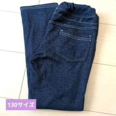 裏起毛デニム風パンツ 130サイズのサムネイル