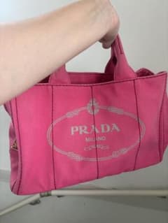 PRADA カナパ トートバッグ ピンク - メルカリ