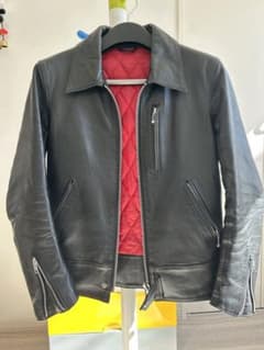ROTAR 本革 シングル ライダースジャケット Sのサムネイル