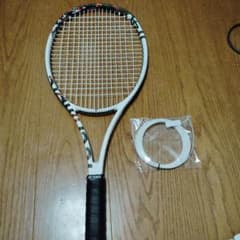 新品ガット付 テクニファイバー tf40 290 グリップ3 薄グリップ交換