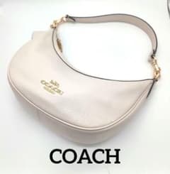 COACH 2way ホーボー ショルダーバッグ ハーフムーン アイボリー