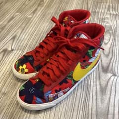 NIKE ナイキ 花柄 ハイカットスニーカー 24cm - メルカリ