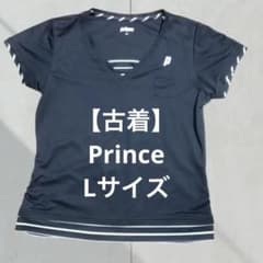 【古着】Prince テニス バドミントン Tシャツ ブラックLサイズのサムネイル
