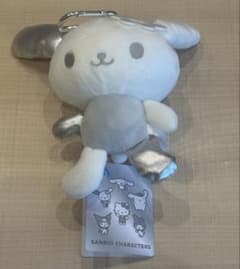 サンリオキャラクターズ　シルバー　がま口ポーチ　ウサハナのサムネイル