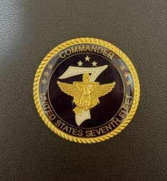 アメリカ海軍 第七艦隊司令官 中将 チャレンジコイン - メルカリ