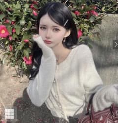 ラメシャギーニットカーディガンのサムネイル