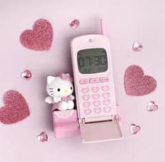シナモン♡様 専用】 サンリオ ハローキティ ガラケー形置き時計