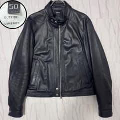 美品✨XL エンメティ VALLICO SPラムレザーライダース ダークネイビー 美品✨XL エンメティ VALLICO SPラムレザーライダース ダークネイビー