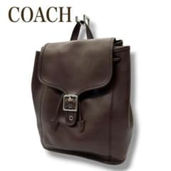 【希少】COACH オールドコーチ レザー リュック ブラウン 巾着ヴィンテージ 希少】COACH オールドコーチ レザー リュック ブラウン 巾着