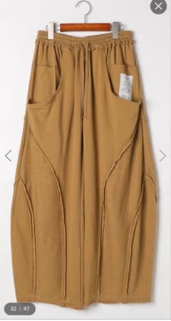 【新品】be with M Misayo ラクキリスウェットパンツ　キャメル　Ｌ