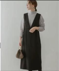 お値下げ 美品 F by ROSSO ジャンパースカート ブラックのサムネイル