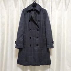 iCB チェック柄 シームレスダウントレンチコート グレー - メルカリ