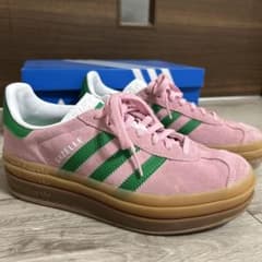 adidas Gazelle ピンク/グリーン スニーカーのサムネイル
