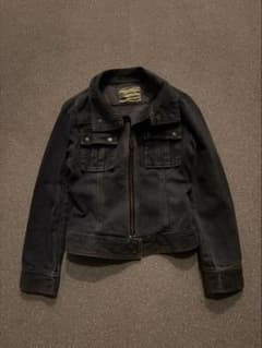 y2k 平成 Black denim jacket archive goa - メルカリ