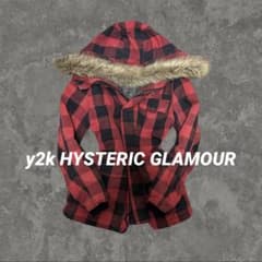 HYSTERIC GLAMOUR 赤黒チェックモッズコートy2k archive - メルカリ
